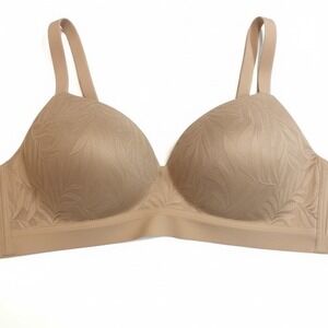 Soma Seamless Comfort Bra Nude Tan Everyday Wirefree Adjustable Straps 34DDD